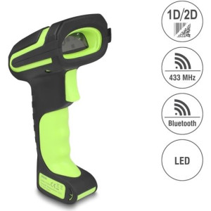 DELOCK Industrie Barcode Scanner 1D/2D 433MHz/Bluetooth 