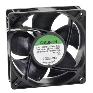  SUNON CF4113HBL-1000U-A99 Axiallüfter 230 V/AC 185.14 m³/h (L x B x H) 38 x 120 x 120 mm Zubehör 