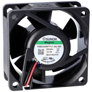  SUNON PMD2406PTV1-A.U.GN Axiallüfter 24 V/DC 61.14 m³/h (L x B x H) 25 x 60 x 60 mm Zubehör 