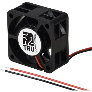  TRU COMPONENTS TC-MX4020-12V0.08A Axiallüfter 12 V/DC 14.4 m³/h (L x B x H) 40 x 40 x 20 mm Zubehör 