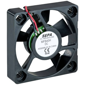  SEPA MFB40H12L-003 Axiallüfter 12 V/DC 7.08 m³/h (L x B x H) 40 x 40 x 10 mm Zubehör 