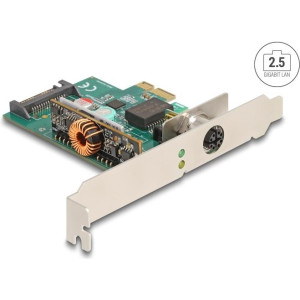 DELOCK PCI Express x1 Netzwerkkarte 2,5 Gigabit LAN 1x M12 