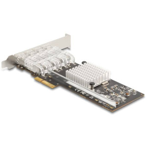 DELOCK PCI Express x4 Karte zu 4 x SFP Slot Gigabit LAN i350 