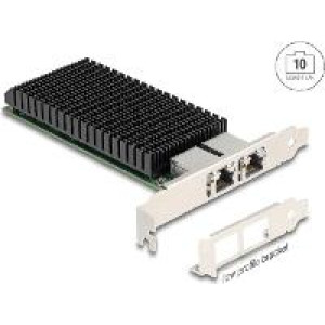 DELOCK PCI Express x8 Netzwerkkarte 10 Gigabit LAN 2 x RJ45 