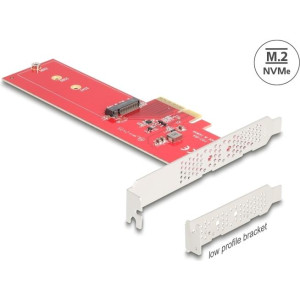 DELOCK PCI Express 5.0 x4 Karte > 1x intern NVMe M.2 Key M 