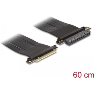 DELOCK Riser Karte PCI x8 St zu x8 Slot mit Kabel 60 cm 