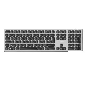  LOGILINK Wireless Multi-Device-Tastatur BT 5.0, grau Tastaturen 