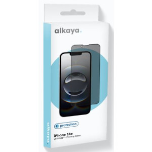 ALKAYA A Shield Display-Sichtschutzglass 3D Cover Privacy iPhone 16e Black 