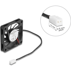  DELOCK Axiallüfter 5 V DC, 60 x 60 x 10 mm schwarz Zubehör 