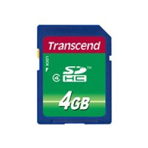  TRANSCEND SDHC CARD 4GB (CLASS 4) MLC  