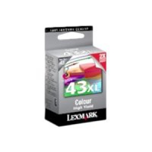LEXMARK Cartridge No. 43 Farbe (Cyan, Magenta, Gelb) Tintenpatrone 