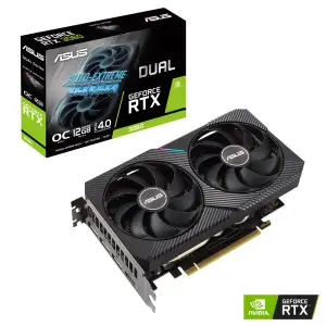 ASUS Dual GeForce RTX 3060 OC V2, 12GB GDDR6, HDMI, 3x DP