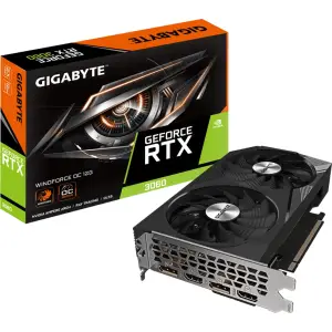 GIGABYTE GeForce RTX 3060 Windforce OC 12G (LHR) (Rev. 2.0), 12GB GDDR6, 2x HDMI, 2x DP